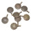 8PCS Yarn Cutter Pendants Metal Round Shape Thread 14