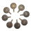 8PCS Yarn Cutter Pendants Metal Round Shape Thread 4