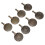 8PCS Yarn Cutter Pendants Metal Round Shape Thread 13