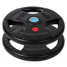 (25Kg x 2 = 50Kg) Standard 1 Inch Tri-Grip Rubber Weight Plates