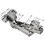 2pcs 175 Degree Hinges Frameless Cabinet Doors Hinges Concealed Hydraulically Adjustable Mounting Hinges New 3