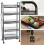 5 Tier Rolling Storage Cart Metal Utility Cart Stackable Removable Kitchen Mesh Shelves with Wheels 2