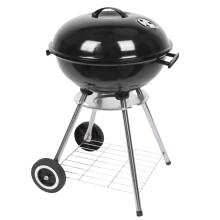 18 Inch Charcoal Grills with Wheels, Kettle Grill for Outdoor Cooking Barbecue Camping BBQ