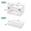 Living And Home (White) Medium 30L Collapsible Clear Wardrobe Storage Box 9