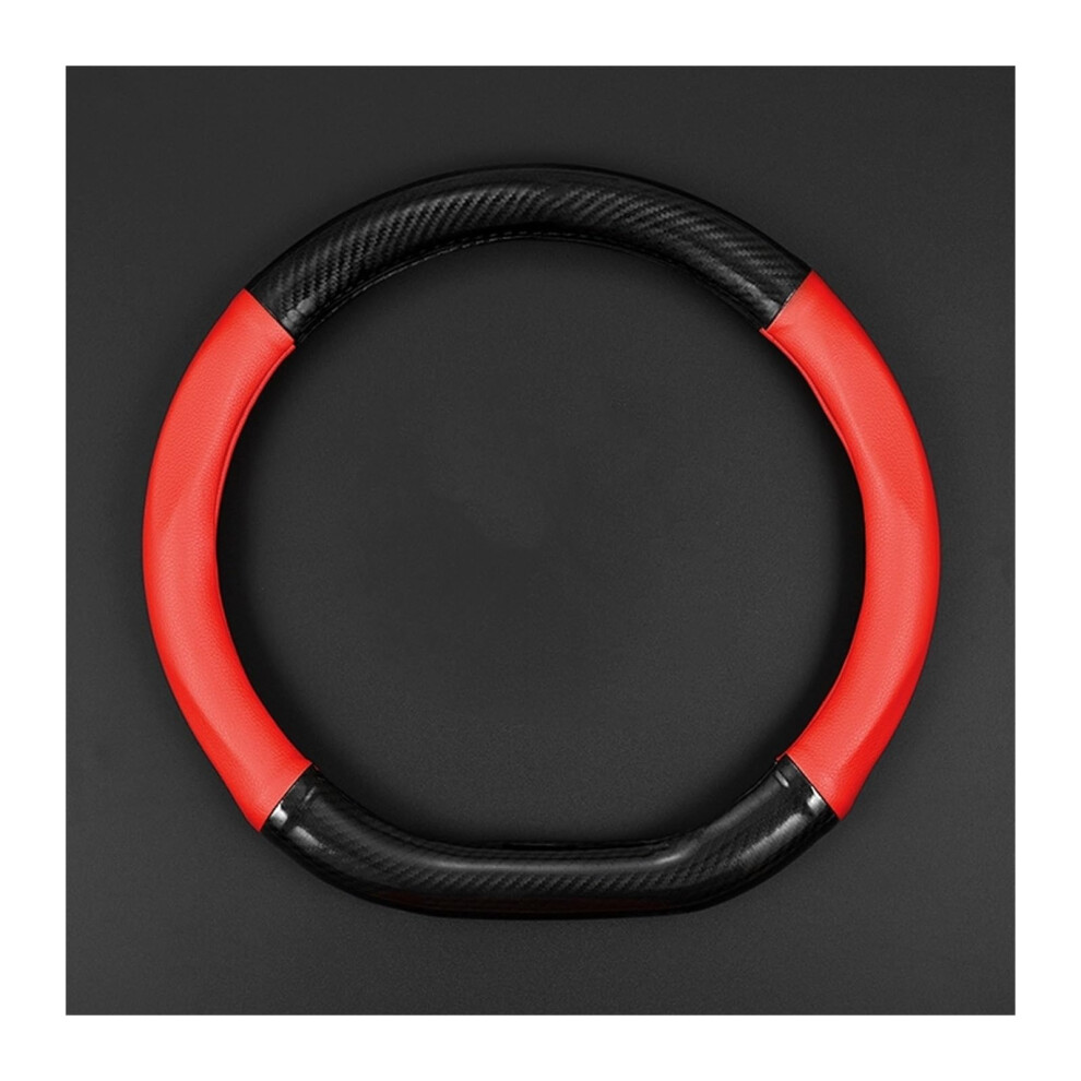 Car Steering Wheel Cover Set Car Steering Wheel Cover Dtype Carbon Fiber Ultrathin Fourseason Universal Car Interior (Color : 6) 6493810841750