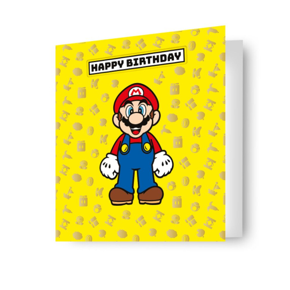 Super Mario Bros Super Mario Birthday Card