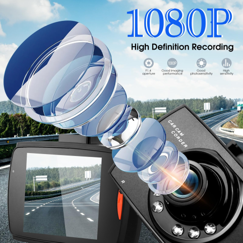 Dash Cam Front Wireless, 1080P Full HD Dashcam Front Dash Cams DVR Dashboard Camera 1