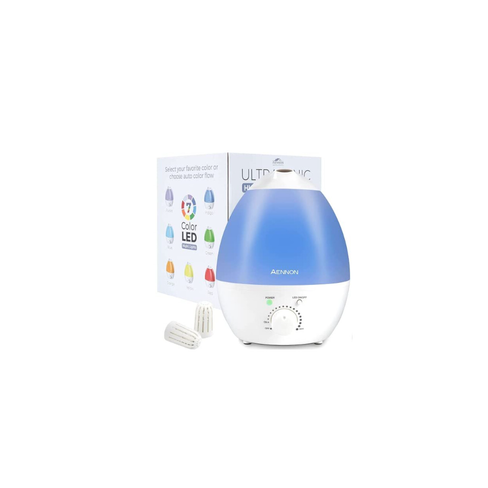 Aennon Ultrasonic Cool Mist Humidifier For Bedroom (2.8L) Quiet Air Humidifiers For Home And Plants And Baby Desktop Humidifier For Office With A