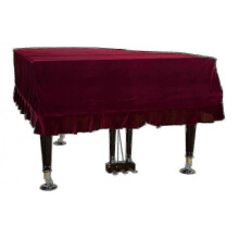 (150 to 160CM, red) Velvet Grand Piano Cover Piano Cover-antistatic Non-stick Ash-hao