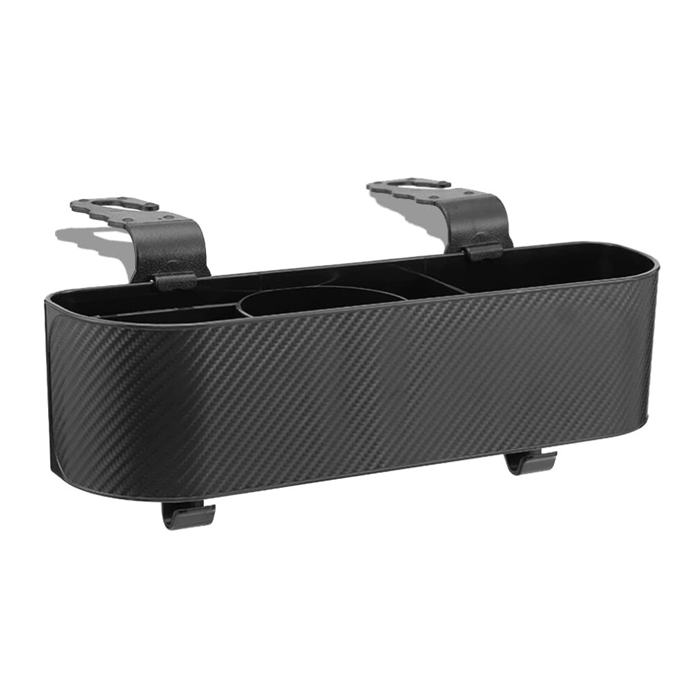 Car Headrest Backseat Organizer With Cup Holder, Backseat Storage Box, Snacks Container 689788534657