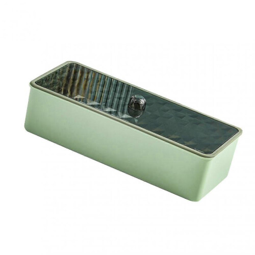 Draining Chopstick Container Dustproof Multilayers Utensil Storage Box for Kitchen Green