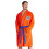 (S, Orange) Dragon Ball Z Mens Dressing Gown 1