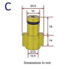 (C) Karcher Bort Nilfisk Nilfisk Nilfisk Bosch Lavor High Pressure Washer Gun Bayonet Connector Snow Foam Gun Nozzle Adapter