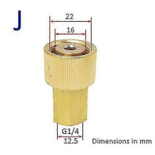 (J) Karcher Bort Nilfisk Nilfisk Nilfisk Bosch Lavor High Pressure Washer Gun Bayonet Connector Snow Foam Gun Nozzle Adapter