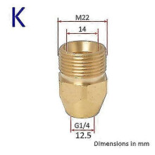 (K) Karcher Bort Nilfisk Nilfisk Nilfisk Bosch Lavor High Pressure Washer Gun Bayonet Connector Snow Foam Gun Nozzle Adapter