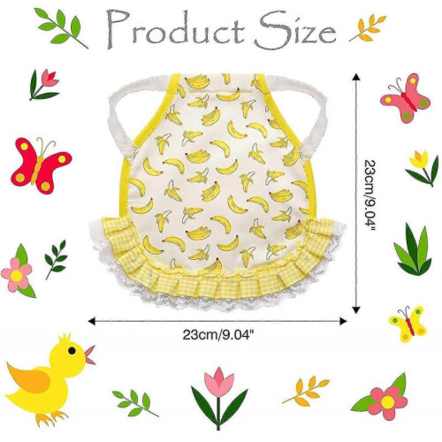 4 Pack Chicken Saddles Hens Apron Fruit Pattern Wing Back Protector with Elasticity Strap 1