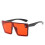 (Orange) Oversize Square Uv Protection Polarized Sunglasses Retro Flat Top Gradient Glasses Eyewear Sunglasses 1