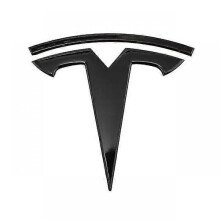 (3 Gloss Black Front) Metal Replacement Sticker For Tesla Model 3 Y Front Back Trunk Logo Replace Emblem Decals Stickers Accessories