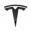 (3 Gloss Black Back) Metal Replacement Sticker For Tesla Model 3 Y Front Back Trunk Logo Replace Emblem Decals Stickers Accessories 1