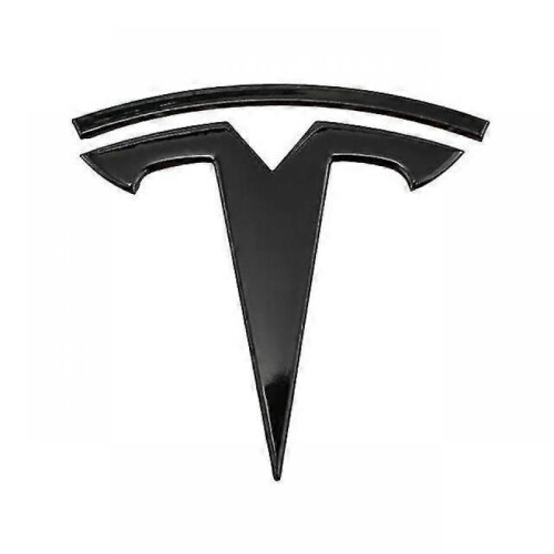 (3 Gloss Black Back) Metal Replacement Sticker For Tesla Model 3 Y Front Back Trunk Logo Replace Emblem Decals Stickers Accessories