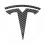 (3 Carbon Fiber Front) Metal Replacement Sticker For Tesla Model 3 Y Front Back Trunk Logo Replace Emblem Decals Stickers Accessories 1