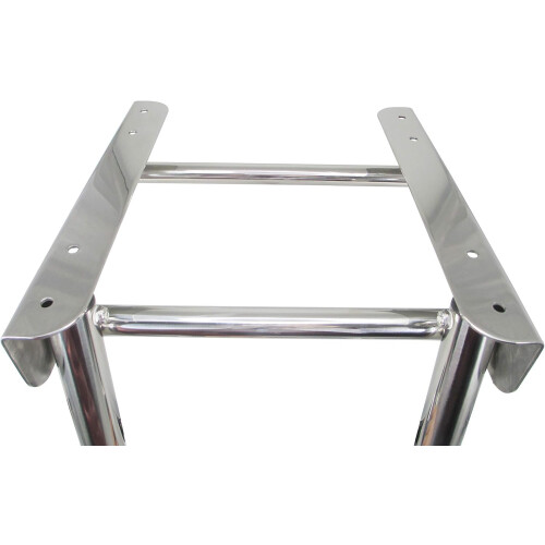 Boat Stainless Steel 3 Step Telescopic Ladder Over Platform 2