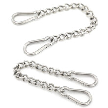 2pcs Hanging Chair Chain Hammock Chain with Carabiners Stainless Steel Swing Chain Extension