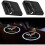 2 Pcs Fit Chevy Corvette Car Door Light Logo Ghost Shadow Lights Welcome Lamp 1