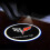 2 Pcs Fit Chevy Corvette Car Door Light Logo Ghost Shadow Lights Welcome Lamp 2