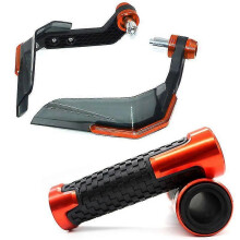 (NO LOGO Orange) For Yamaha Tdm 900 850 Tdm850 4tx 3vd Tdm900 Handguard Grips Handle Shield Windshield