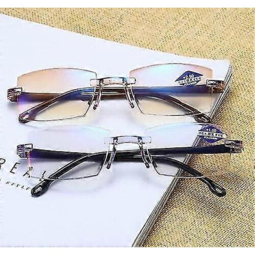 (two hundred, black) Anti Blue Light Intelligent Bifocal Presbyopic Glasses 2