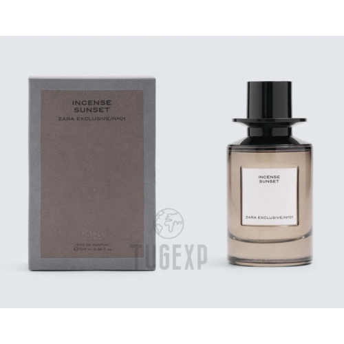 Zara ZARA Incense Sunset EDP 100ml Spray 3.38 oz Eau de Perfume Men New