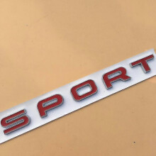 (Sport Red Silver) 3d Metal Car Logo Supercharged Autobiography Badge Hse Scv6 Sdv6 Sdv8 Luxury Emblem For Range Rover Sport Sticker Accessories