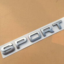 (Sport matte silver) 3d Metal Car Logo Supercharged Autobiography Badge Hse Scv6 Sdv6 Sdv8 Luxury Emblem For Range Rover Sport Sticker Accessories