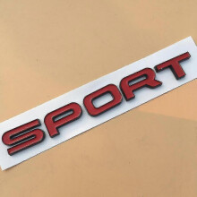 (Sport Red Black) 3d Metal Car Logo Supercharged Autobiography Badge Hse Scv6 Sdv6 Sdv8 Luxury Emblem For Range Rover Sport Sticker Accessories