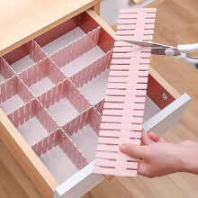 16-piece Drawer Divider, Adjustable Drawer Storage Organizer Flexible Household Divider