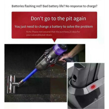 (V7  4000mAh) con 6000mAh 21.6V Batterie for Dyson V6 V7 V8 V10 V11Series SV03 DC62 SV11 SV10 SV12 SV14 SV15 Handheld Vacuum Cleaner Spare battery