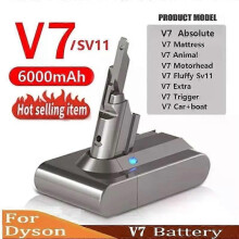 (V7  6000mAh) con 6000mAh 21.6V Batterie for Dyson V6 V7 V8 V10 V11Series SV03 DC62 SV11 SV10 SV12 SV14 SV15 Handheld Vacuum Cleaner Spare battery