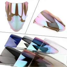 (White Iridium) con Windshield For SUZUKI TL1000 TL 1000 R 1000R TL1000R 1998-2003 Double Bubble WindScreen Motorcycle Accessories Fairing Deflector