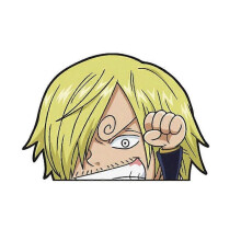 (Sanji) One Piece Luffy Zoro Nami Sanji Car Decals Window Guitar Sticker Decoration
