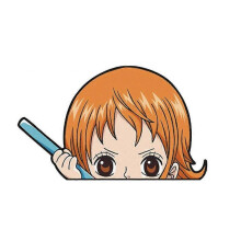 (Nami) One Piece Luffy Zoro Nami Sanji Car Decals Window Guitar Sticker Decoration