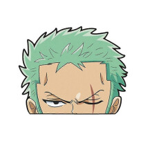 (Roronoa Zoro) One Piece Luffy Zoro Nami Sanji Car Decals Window Guitar Sticker Decoration