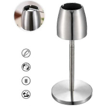 Stainless Steel Outdoor Ashtray, Standing Ashtray with Telescopic Stand, Windproof Large Ashtray As A Decorated Ashtray for Home/outdoor/bar/office/ca