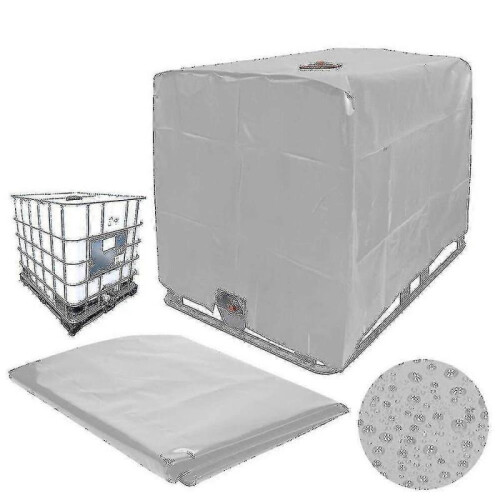 (Silver)Ibc Tank Cover 1000 Liters Container Foil Anti-d Cover 4 S 2