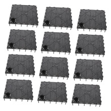 Aquarium Isolation Board 12pcs Plastic Filtering Grid Plates for Fish Tank Bottom
