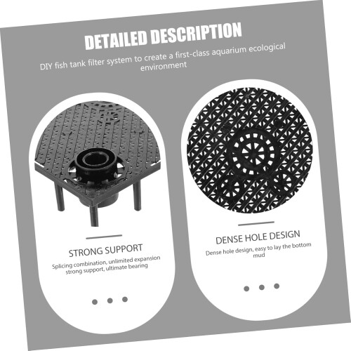 Aquarium Isolation Board 12pcs Plastic Filtering Grid Plates for Fish Tank Bottom 2