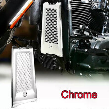 (Chrome) con Motorcycle Upper Radiator Cover For Harley Softail Breakout Fat Street Bob FXBB Low Rider 2018-2023