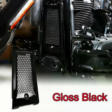 (black) con Motorcycle Upper Radiator Cover For Harley Softail Breakout Fat Street Bob FXBB Low Rider 2018-2023