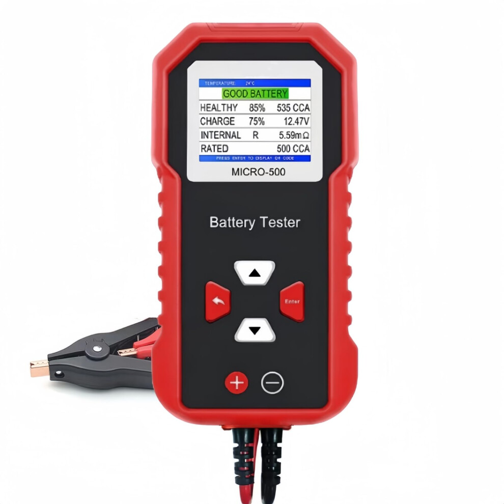 12V Car Battery Tester, Automotive Alternator Tester 403000 Cca Load Capacity, Charging And Cranking Analysis For Automobile, Vehicles Or Ships 689788536484