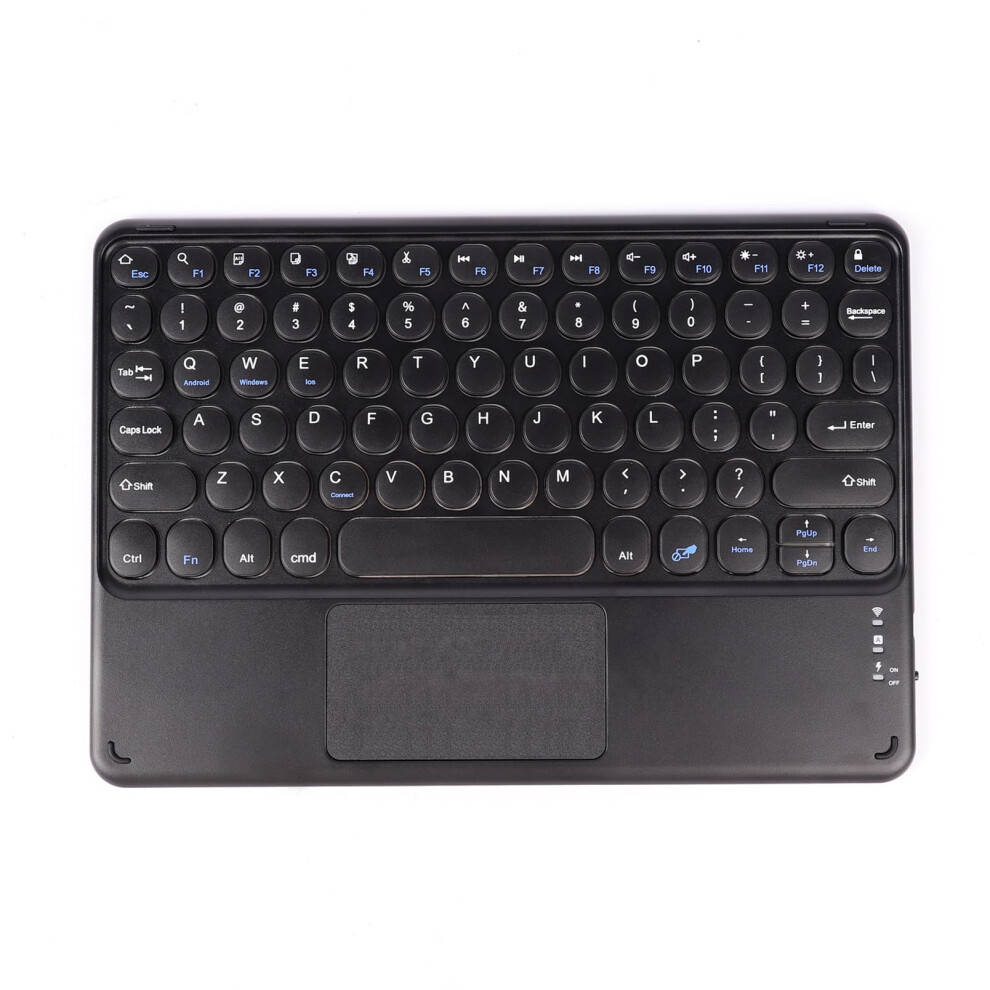 Wireless Bluetooth Keyboard With Touchpad 10Inch Rechargeable For Ios Android Windows(Black) Black 6493810907470